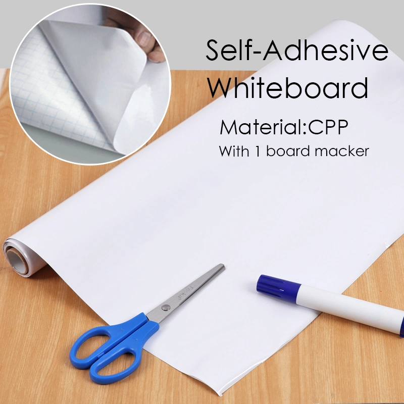 Foska 2m PVC Self-Adhesive Whiteboard