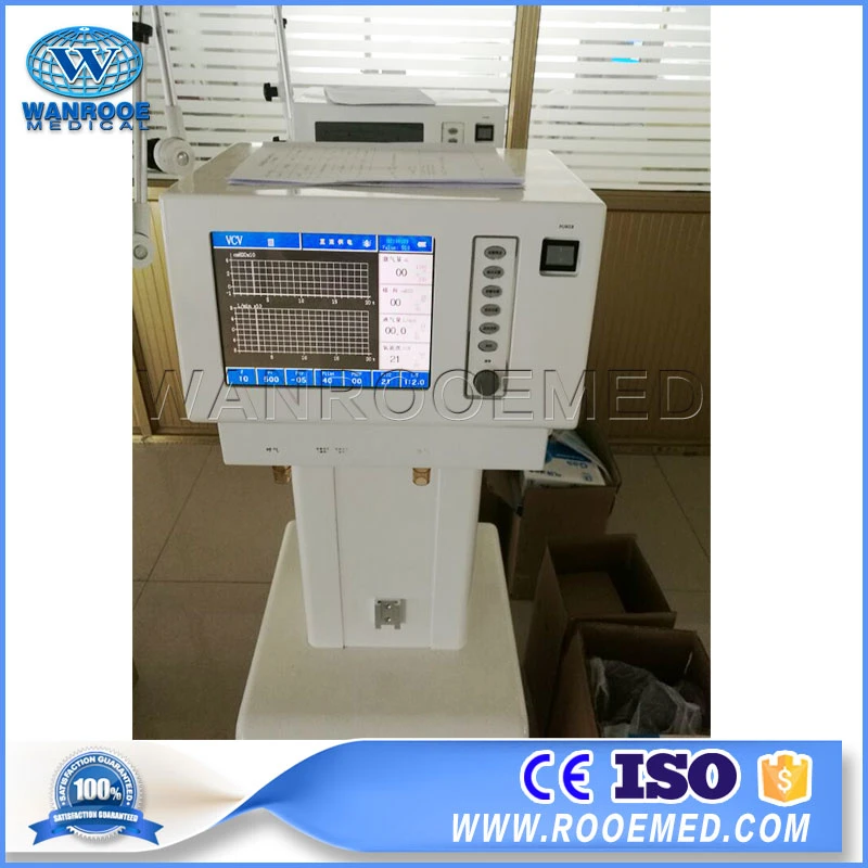 AV-2000b3 Hospital Mobile Surgical ICU Breathing Oxygen Respiratory Ventilator Apparatus