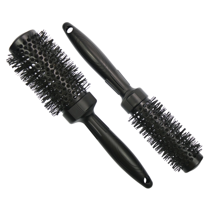 Top New Professional Salon Styling Aluminum Nylon Bristle Ceramic Ionic Round Hair Drying Brush