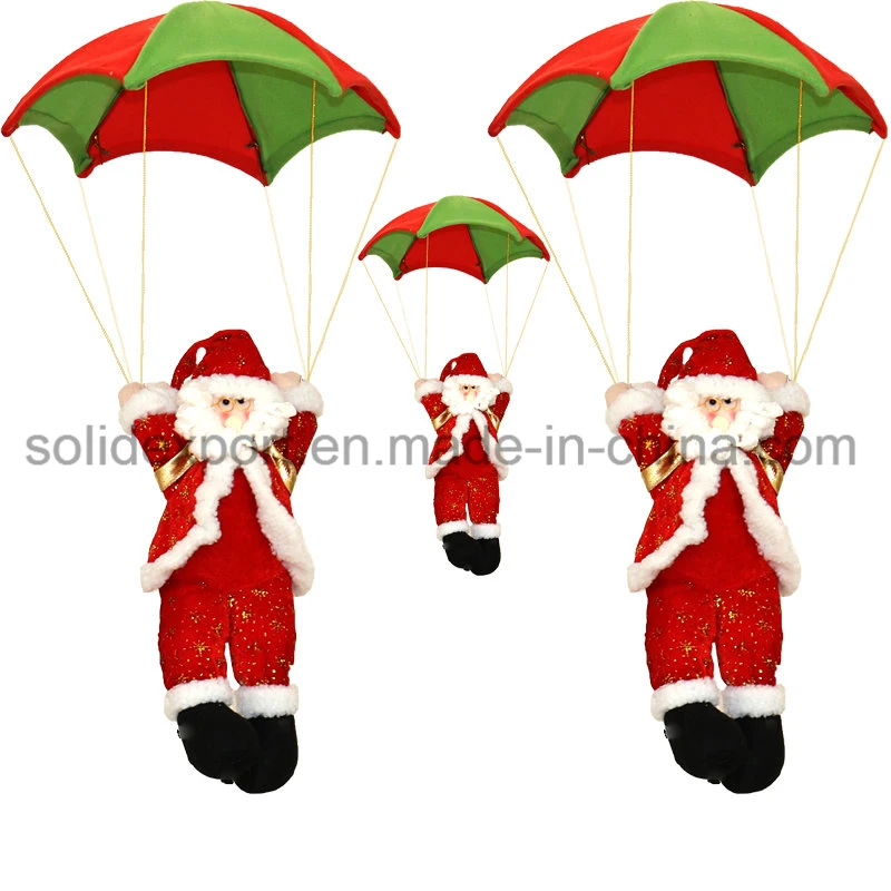 Santa Claus Skydiving Rope Climbing Father Gift Decoration