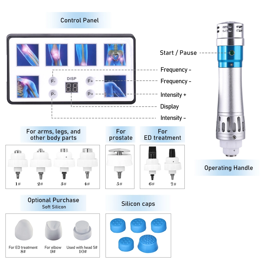 Mise à jour de la Thérapie Physique Shockwave Accueil appareils de thérapie de la machine