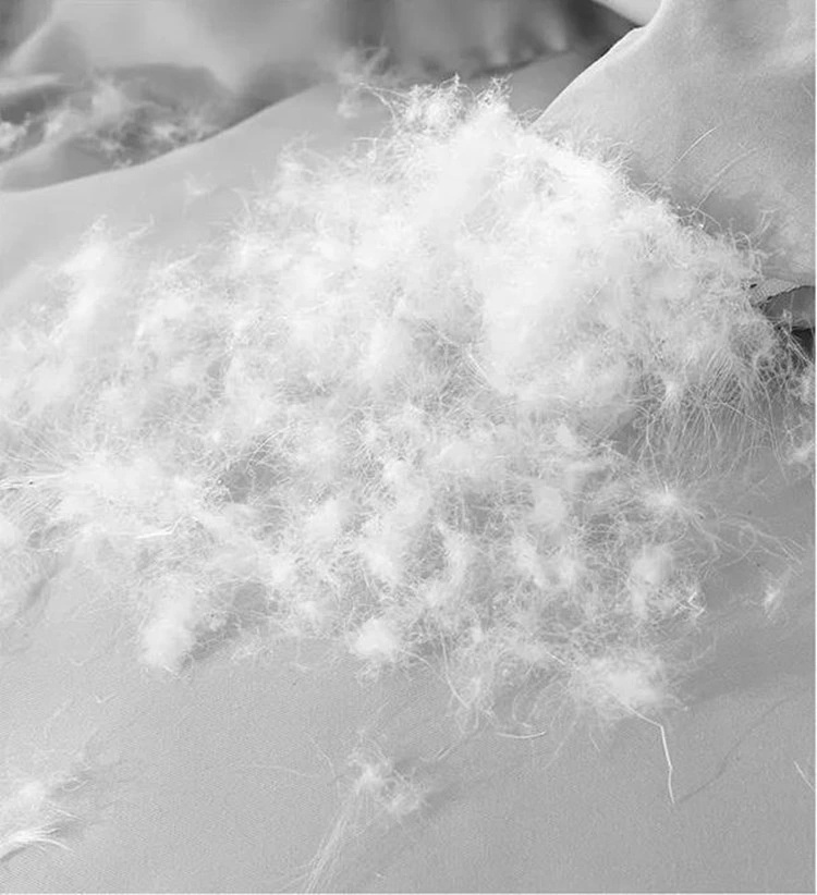 Washed Down Goose Feather White Natural Goose Down Fill Goose Down