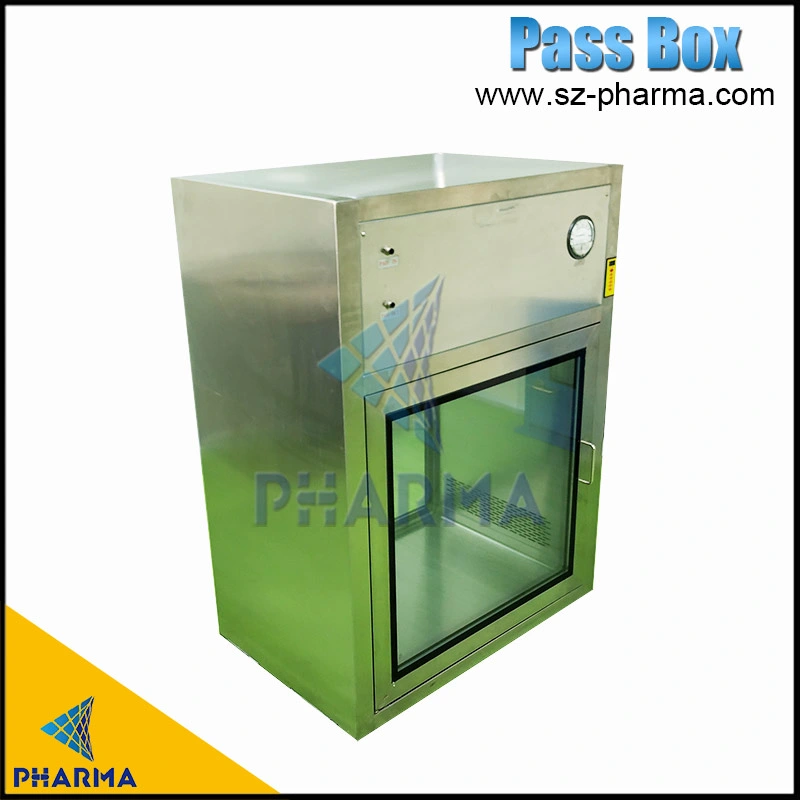 Cleanroom Stainless Steel 304 Clean Transfer Window Pass Through Box Electronic Interlocking Dynamic Pass Box