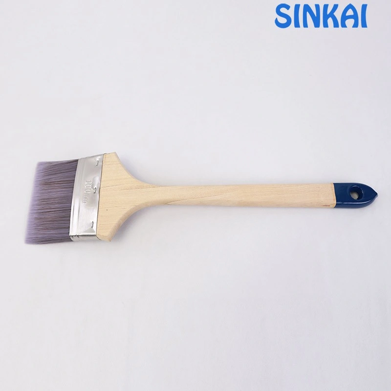 Factory Direct Sale Filaments Radiator Brush 	Extra Long Bent Natural Wood Handle