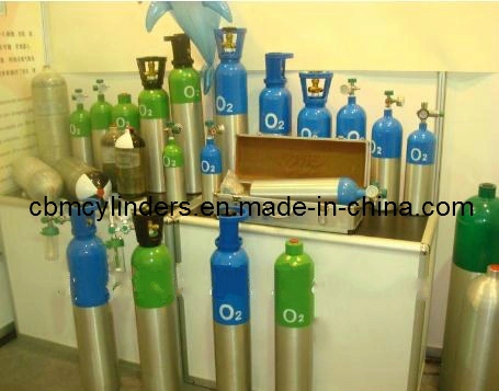 Aluminum Oxygen Cylinder Oxygen Tank, Medical Gas Supplying System Bottle