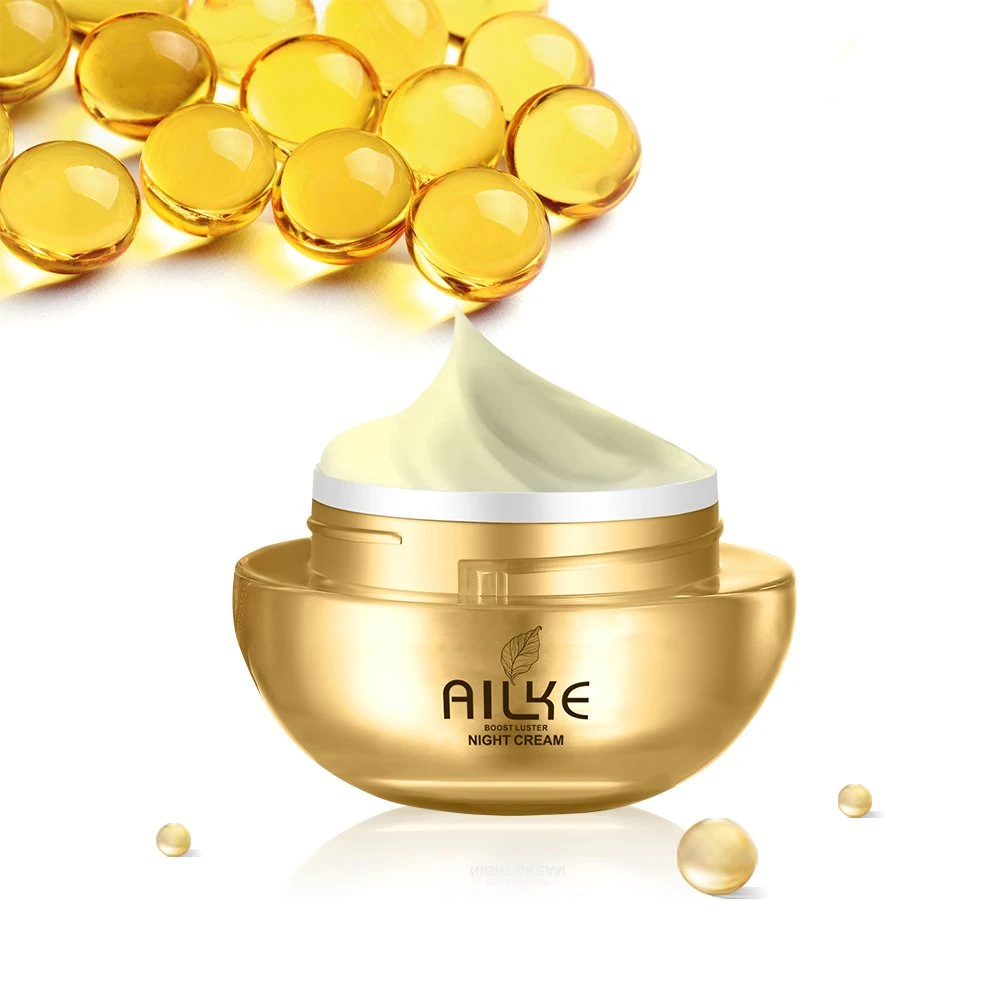 Hot Sale OEM Wholesale/Supplier Ailke Anti-Oxidation Women Skincare Beauty Whitening Skin Collagen Moisturizer Night Cream