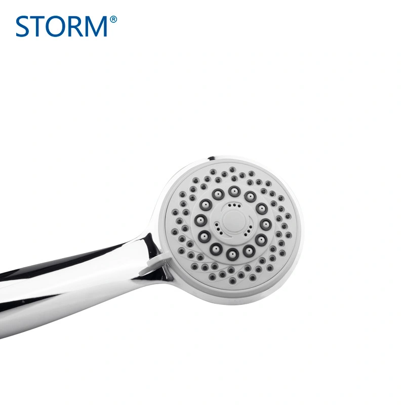 Chromed Plastic Shower Head 5 Functions Spray Self-Cleaning High quality/High cost performance  Hand Shower