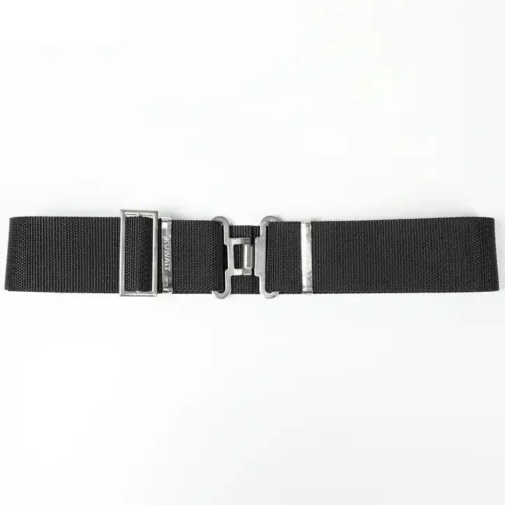 Ceinture militaire en nylon à usage quotidien haute résistance noire et durable