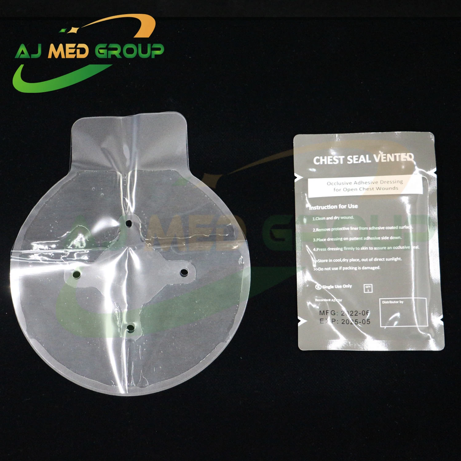 Chest Seal Wounds Adhesive Emergency Transparent Chest Seal for Survival