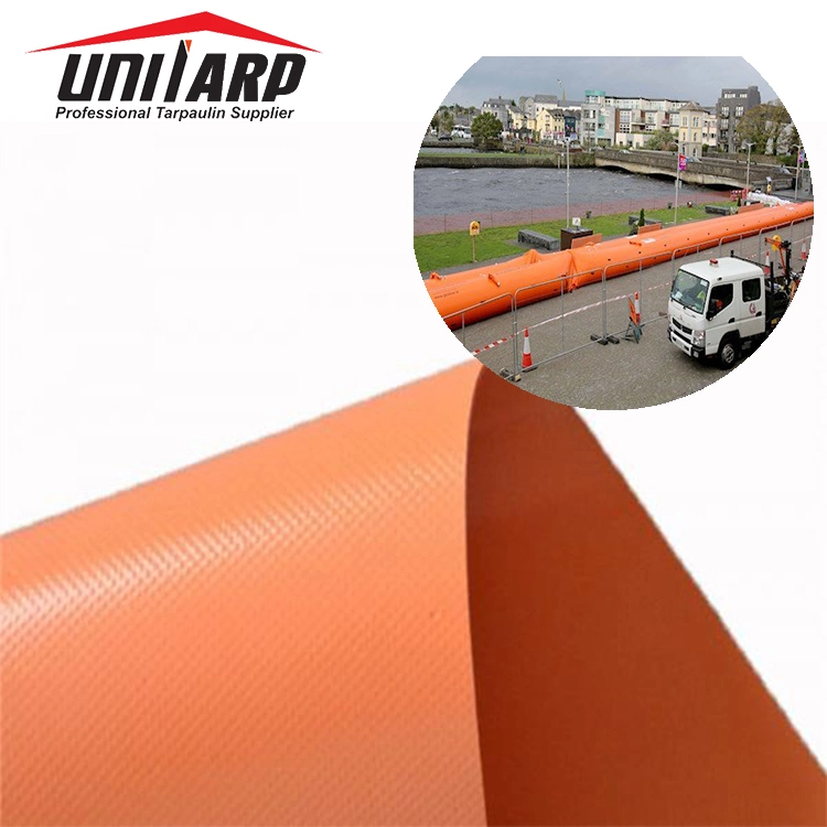 Temporary Dam System 28oz PVC Coated Tarpaulin Material for Effective Flood Protection