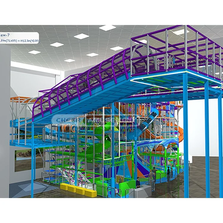 One-Stop-Service 12,3m High Indoor Kinder Spiel Fun Center in Ein riesiges Einkaufszentrum von Cheer Amusement