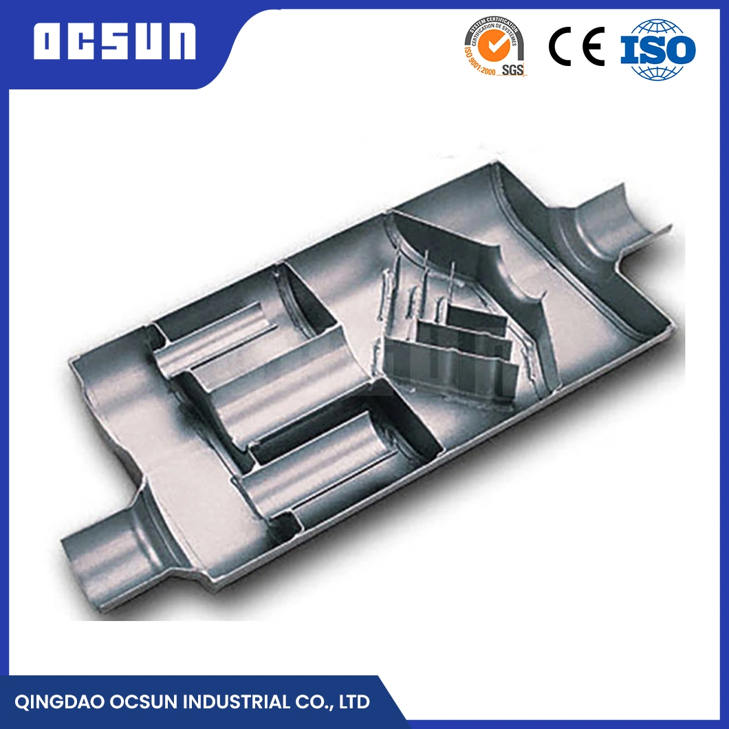 Ocsun OEM Custom 409 304 Stainless Steel Material Auto Muffler Manufacturing China Car Muffler