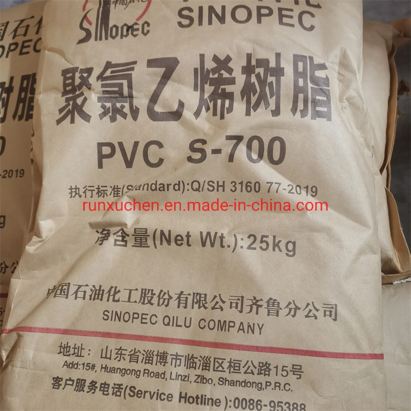 Sinopec Brand Polyvinyl Chloride Virgin PVC Resin Powder Sg5 S700 S1300 S1000 S1050p