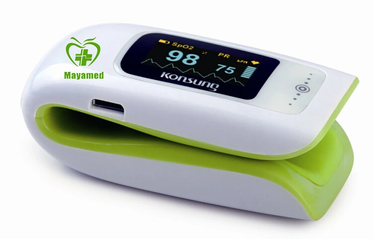 Ready to Ship 2021pulseoximeter Fingertip Rechargeable Screen Saturation Meter Oxygen Oximetro De Pulso Price