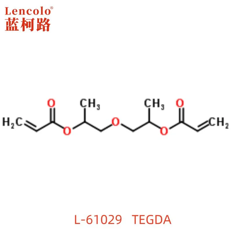 (TEGDA) diacrilato de glicol trietilenglicol CAS# 1680-21-3 monómero UV hidrófilo con buena flexibilidad, buena resistencia al impacto