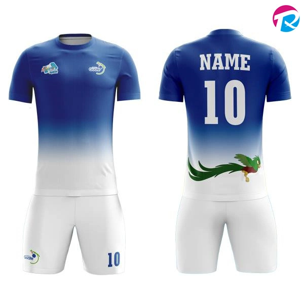 Uni Customized Sport Jersey Fußball-Set Sportbekleidung Atmungsaktiver Fußball Einheitliche Sätze