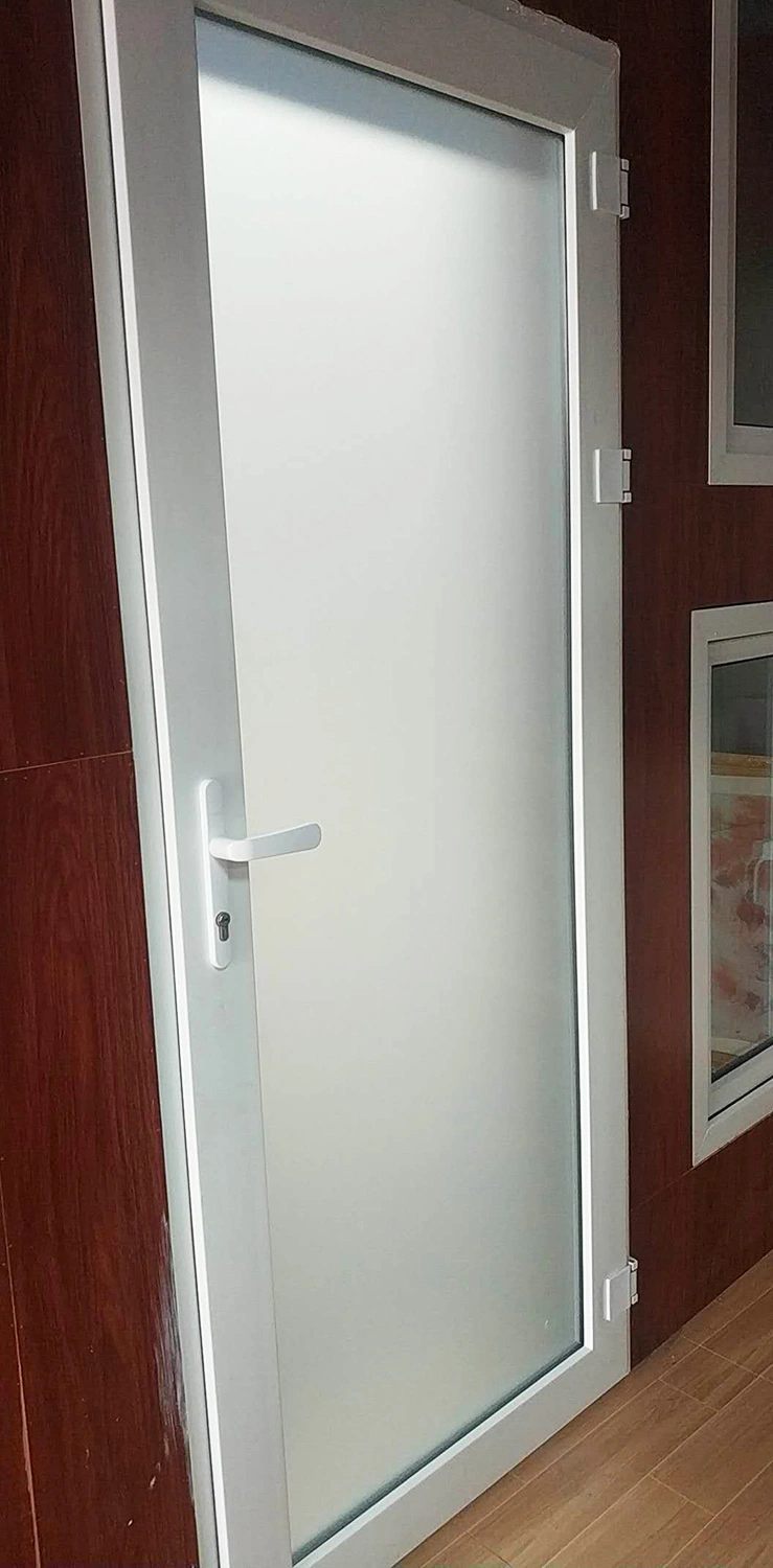 Interior PVC Fiberglass Glass Window Door Price Foshan Factory