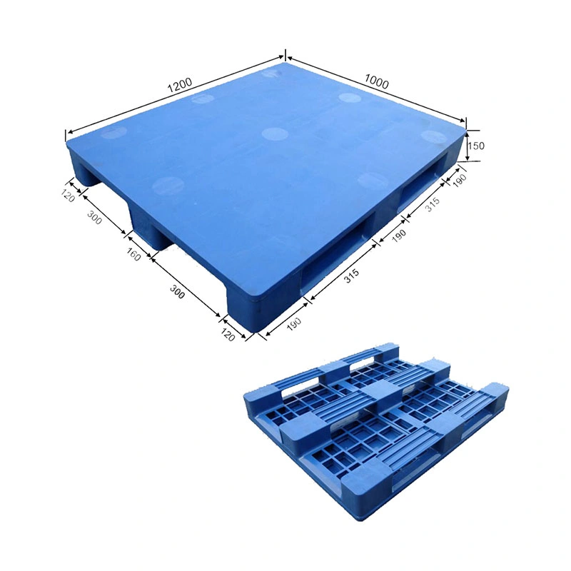 Pallet 1210 HDPE Recycled Plastic Adaptable, Storage System Collapsible Containers for Manufacturing Industrial Plastic Pallet