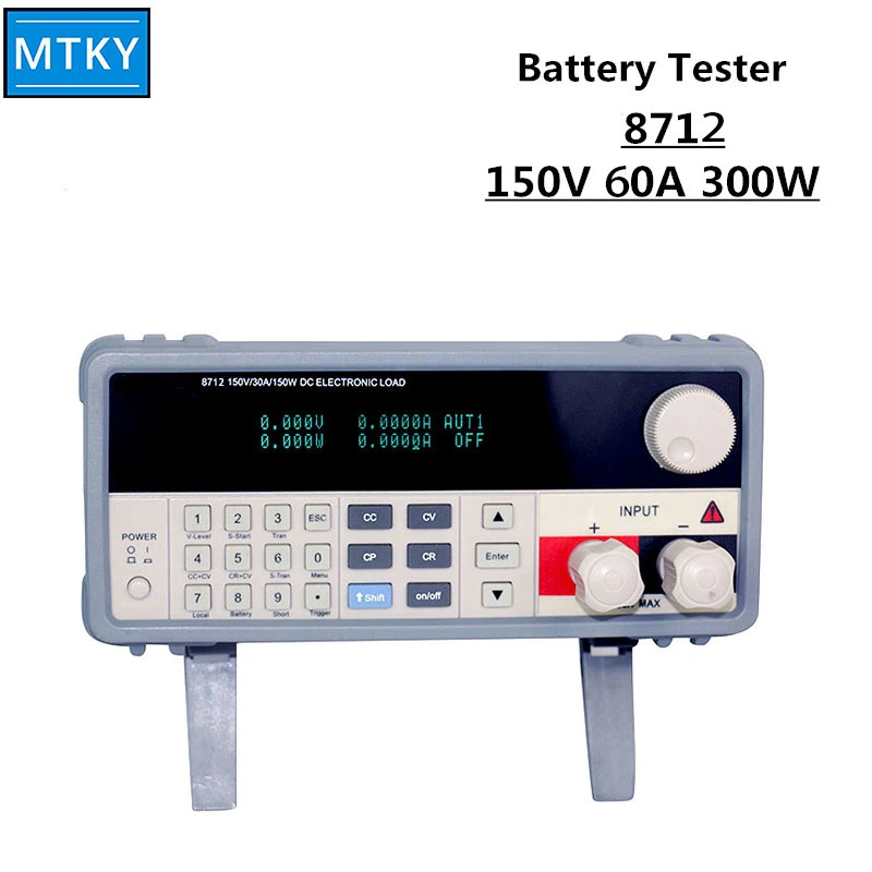 Medidor digital de capacidade de bateria profissional de 300 W e 150 V 60 A. Dispositivo de teste de capacidade de descarga