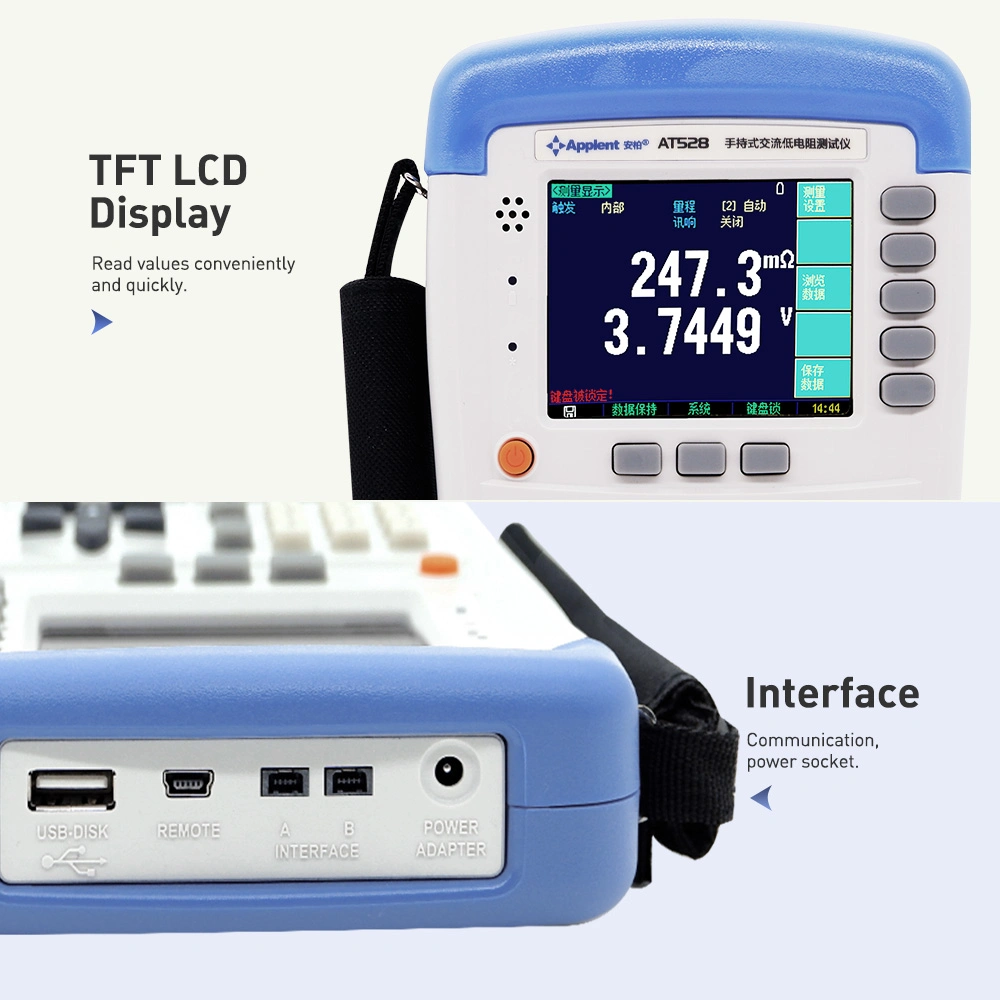 Handheld Battery Tester AC Resistance Meter and Battery Resistance Tester At528