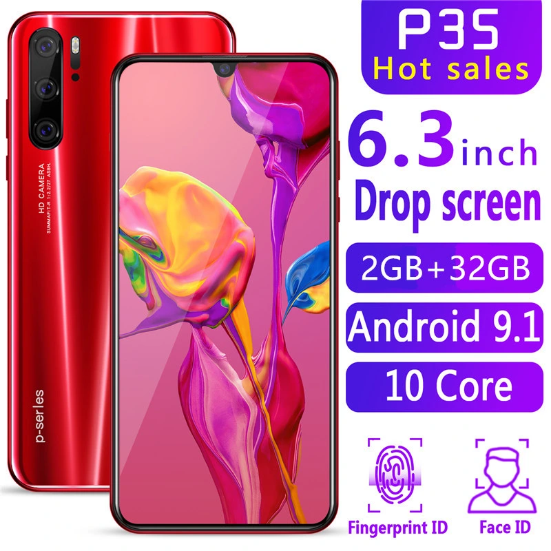 أحدث هاتف ذكي CDMA 3G P20/P30 P35 PRO وجه الهاتف المحمول التعرّف على 32 غيغابايت