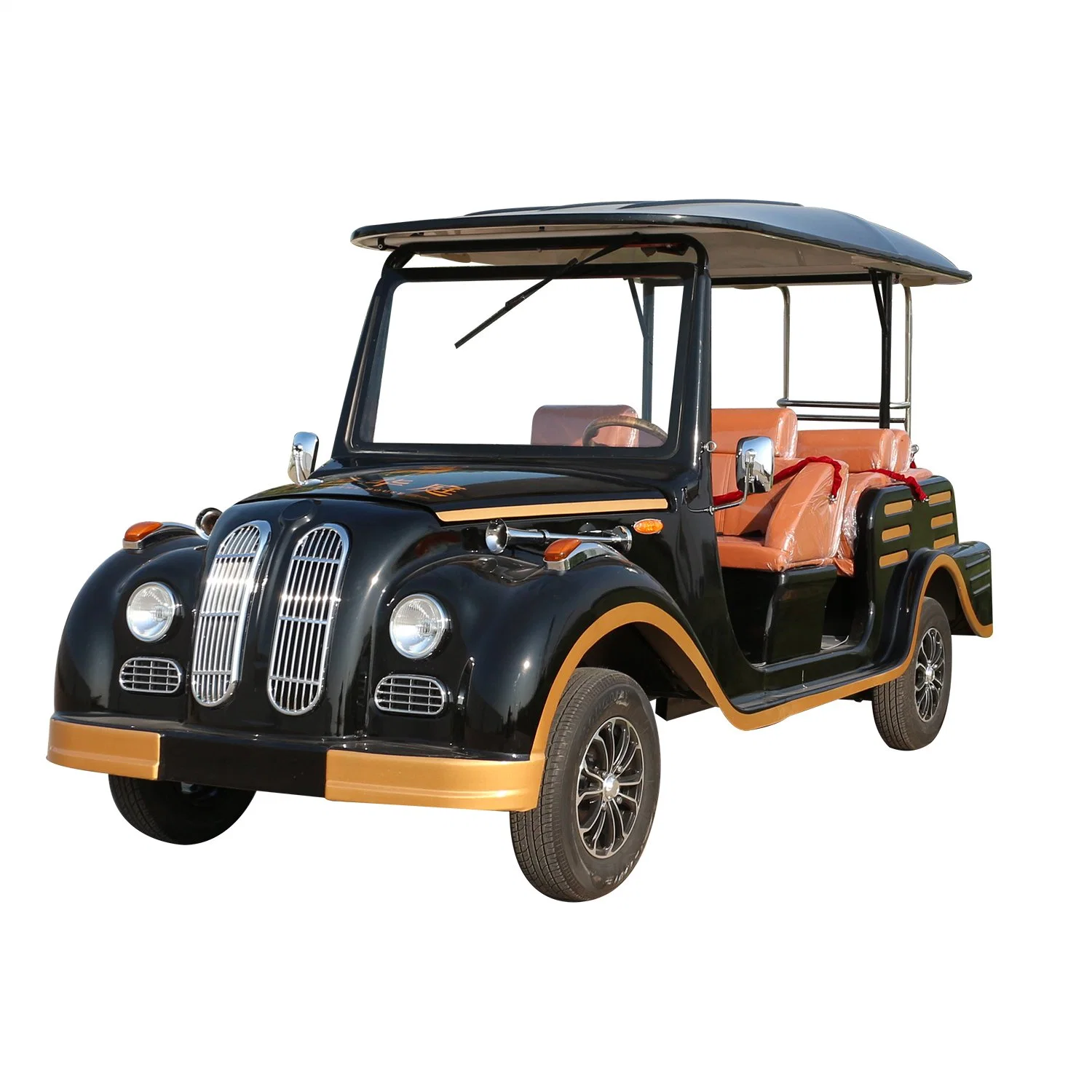 China Manufacturer Cheap 8 Seater Electric Classic Retro Sightseeing Car