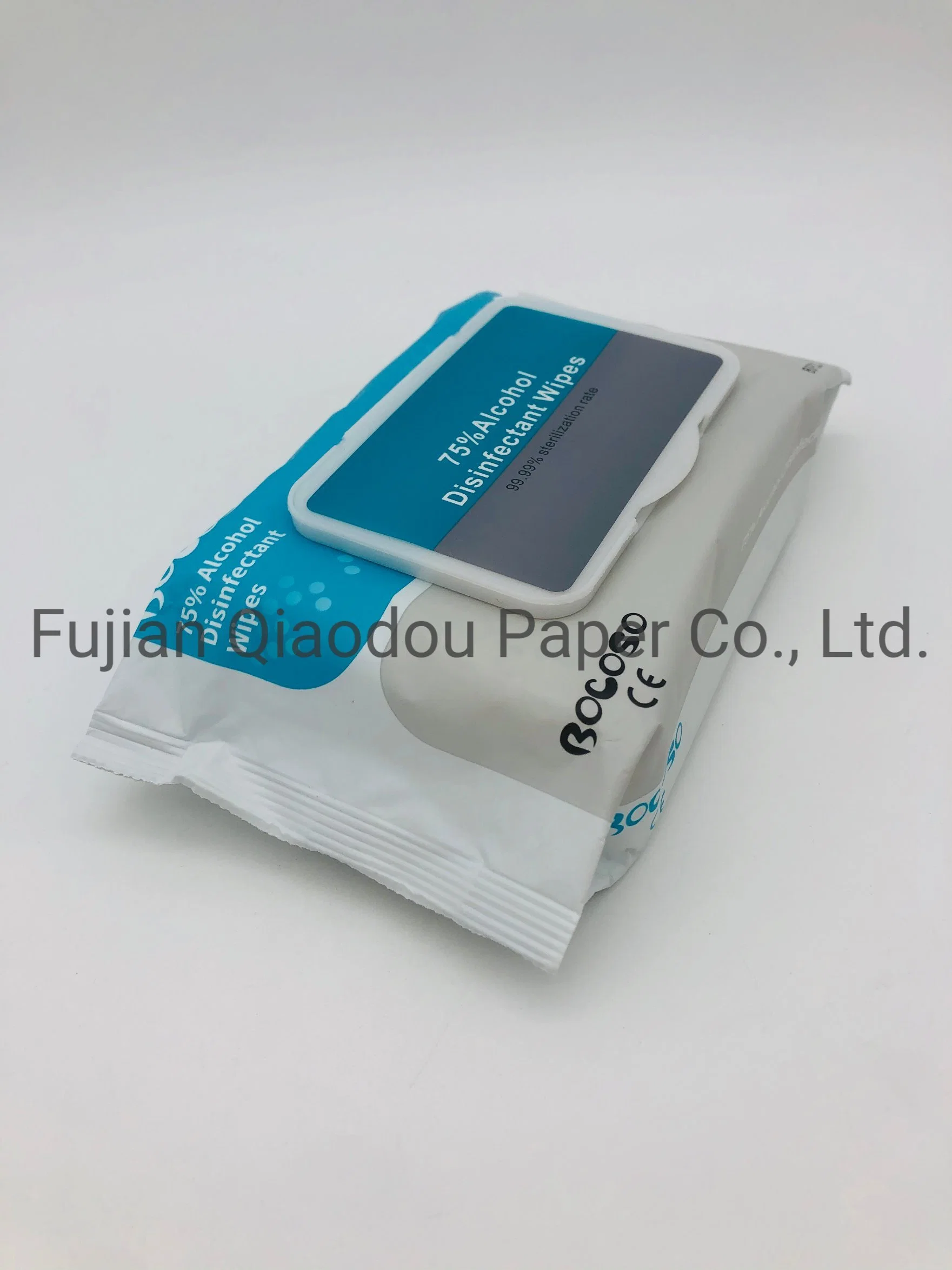 Qiaodou Anti Bacterial 75% Alcohol Antibacterial Hand Sanitizing Disinfectant Water Wet Wipes Non Woven Wipes