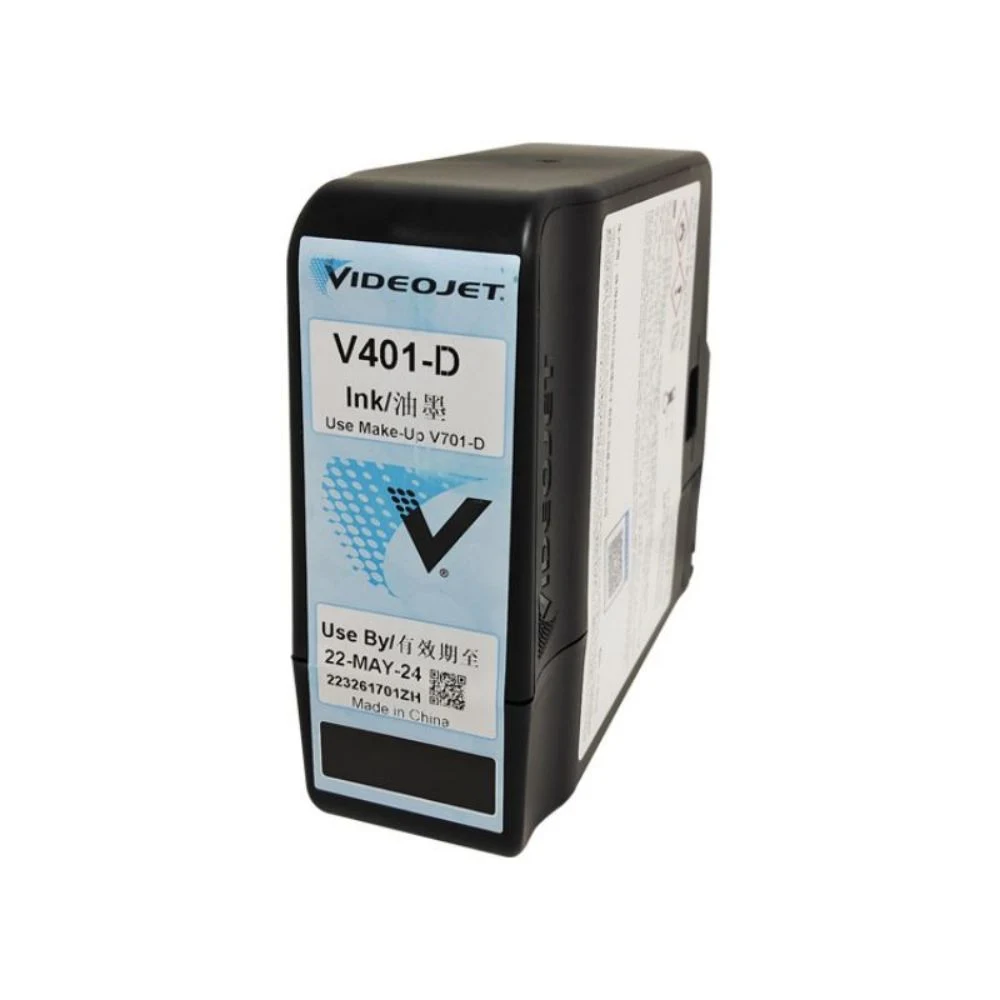 Tinta industrial Videojet V410-D para máquina de codificación de impresora Videojet CIJ