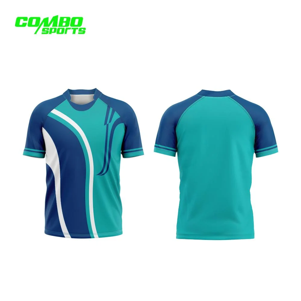 OEM Professional Factory Sports Wear Rugby Jerseys Club Suit High quality/High cost performance  100% Polyester Breathable Kits