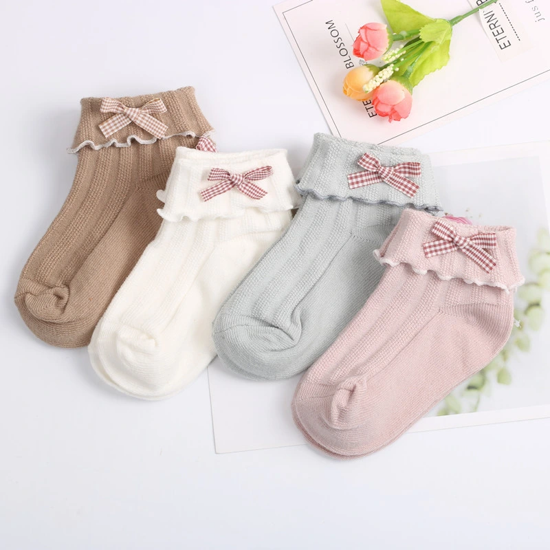 Cotton Breathable Soft Custom Logo Wholesale Sport Short Child Baby Kids Socks