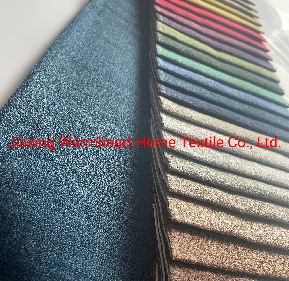 Polyester Plain Dyed Woven Fabric for Sofa Furniture Chair Bedding Upholstery Fabric (WH12)