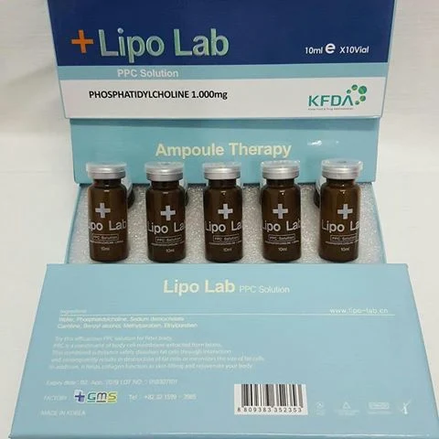 Corea original Mesoterapia Lipolab PPC solución inyectable formas cara Reviews PVC grasa disolución antes y después de Precio