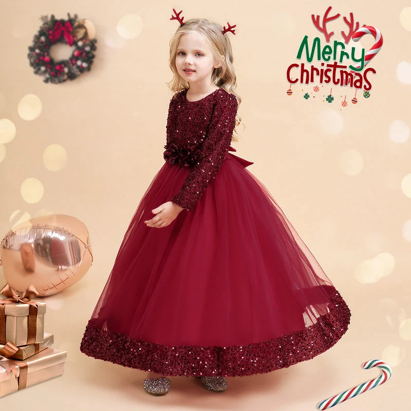 New Children's Dress Princess Dress Christmas Cosplay Dress Wedding Dress Evening Dress