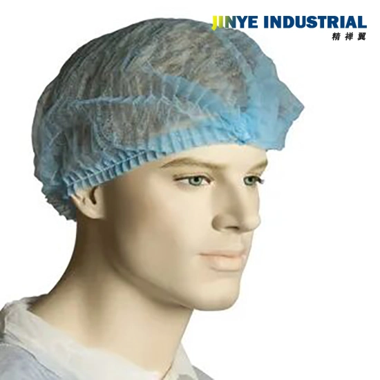 Non Woven Disposable Bouffant Cap with Hair Nets Food Industry Safety