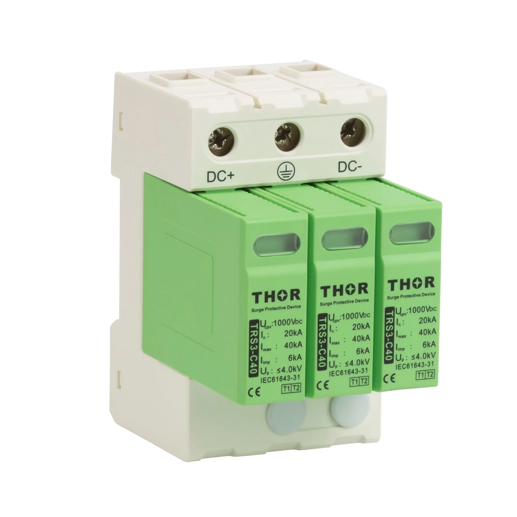 T1+T2 7ka 1000V DC Surge Surge Protection