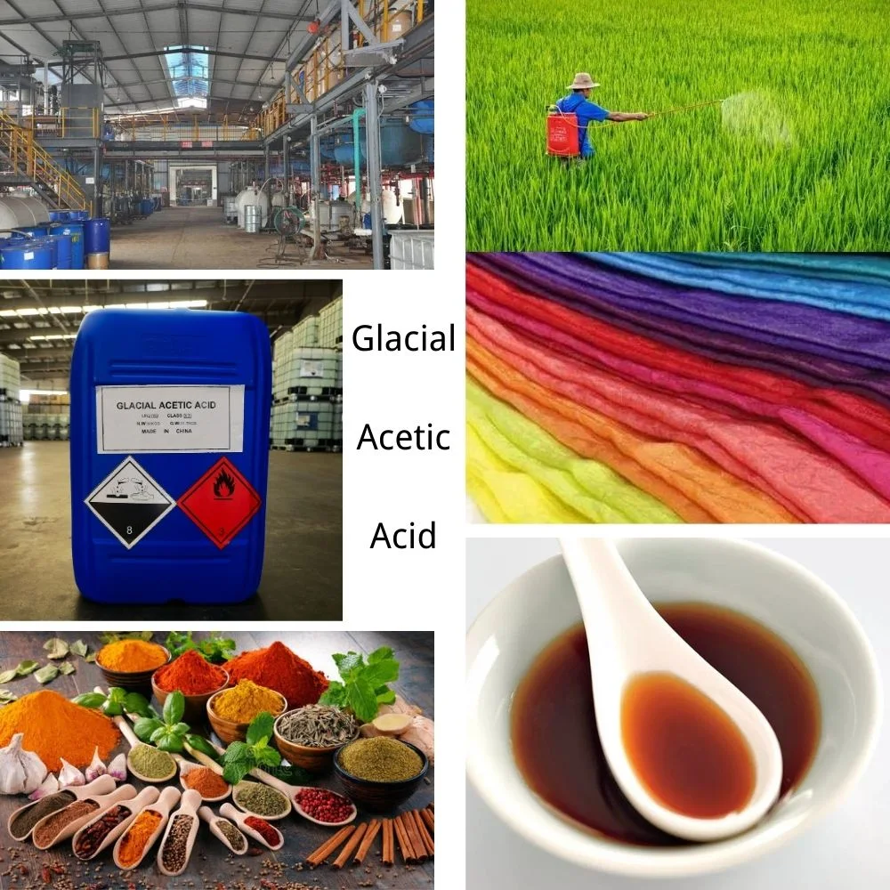 Liquide incolore Food Grade 99 %80-%d'acide acétique pour les additifs alimentaires