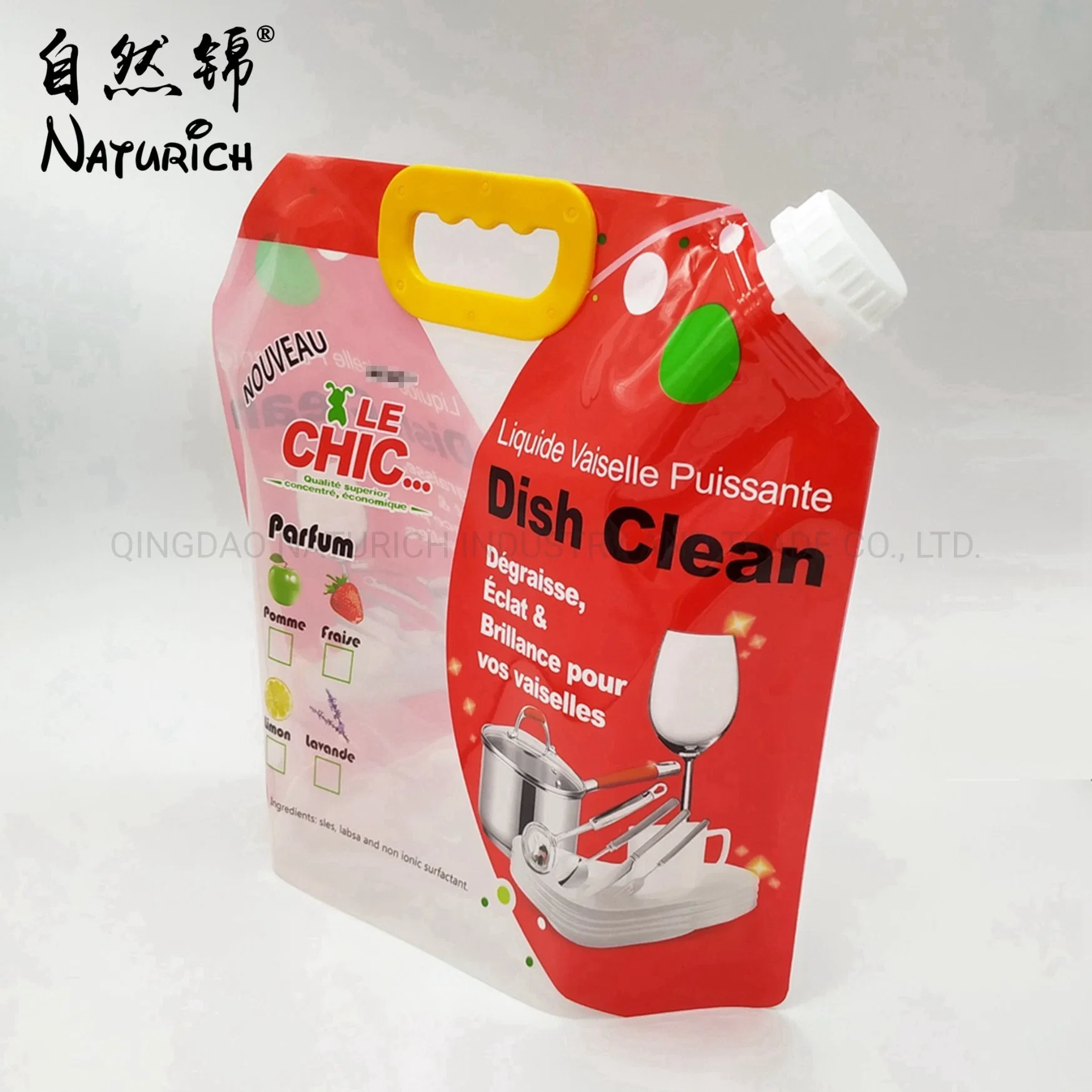 5L Stand up Plastic Disinfectant Spout Bag