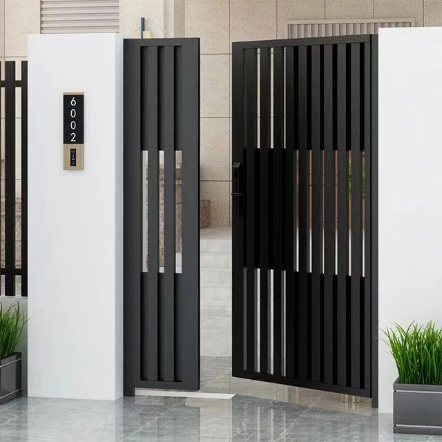 Simple Garden Single Door Iron Gate Designs Metal Safety Door