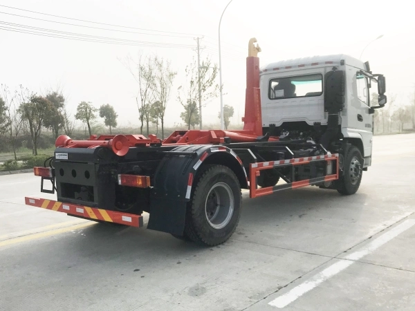 Shacman camión de basura 16ton de servicio pesado con elevador de gancho de palfinger