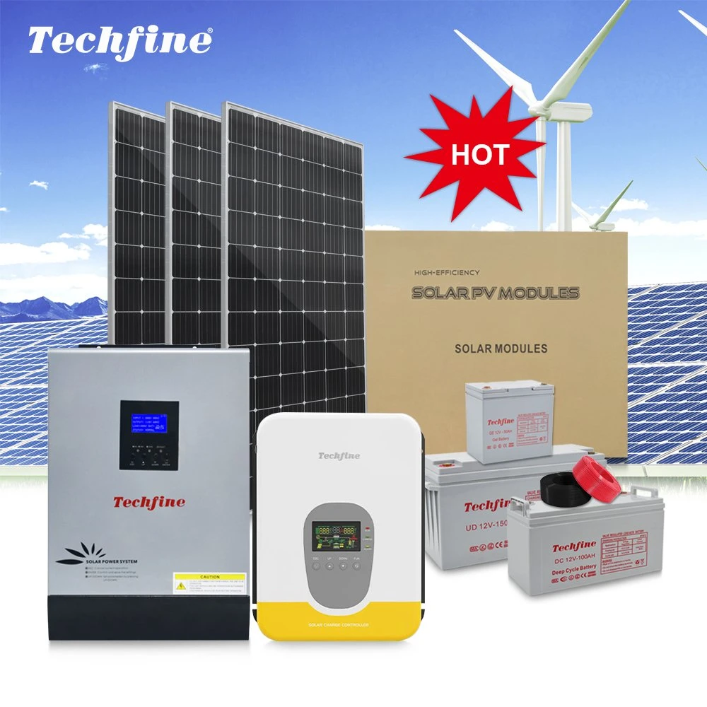  Techfine Onduleur de haute qualité pour système d'énergie solaire hors réseau Onduleur solaire hors réseau 