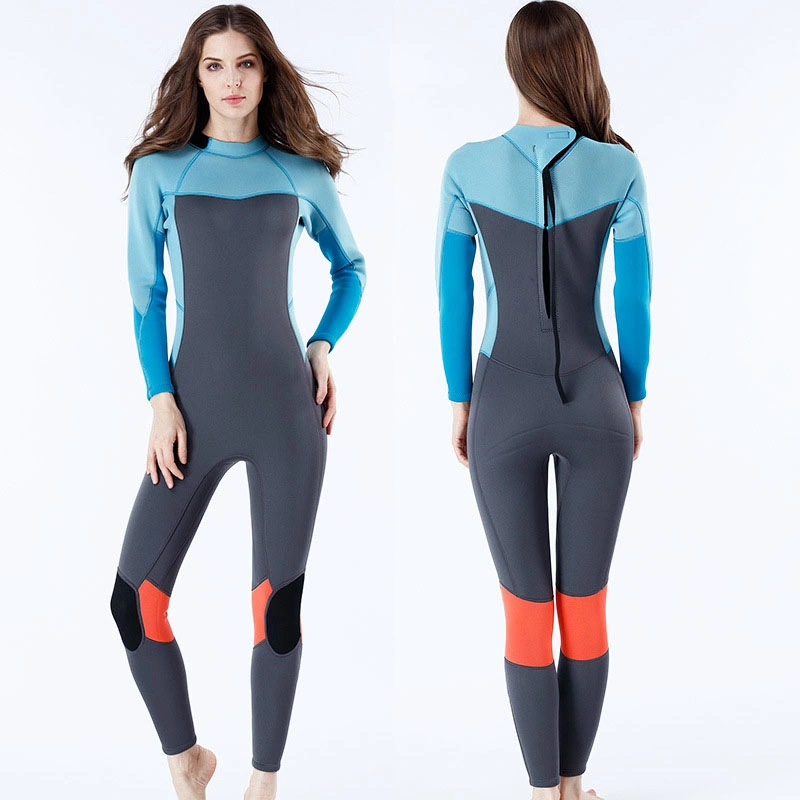 Ladies' Long Sleeve Full Body Neoprene Diving Suit Surfing Suit Water Sports Suit (HS5114)