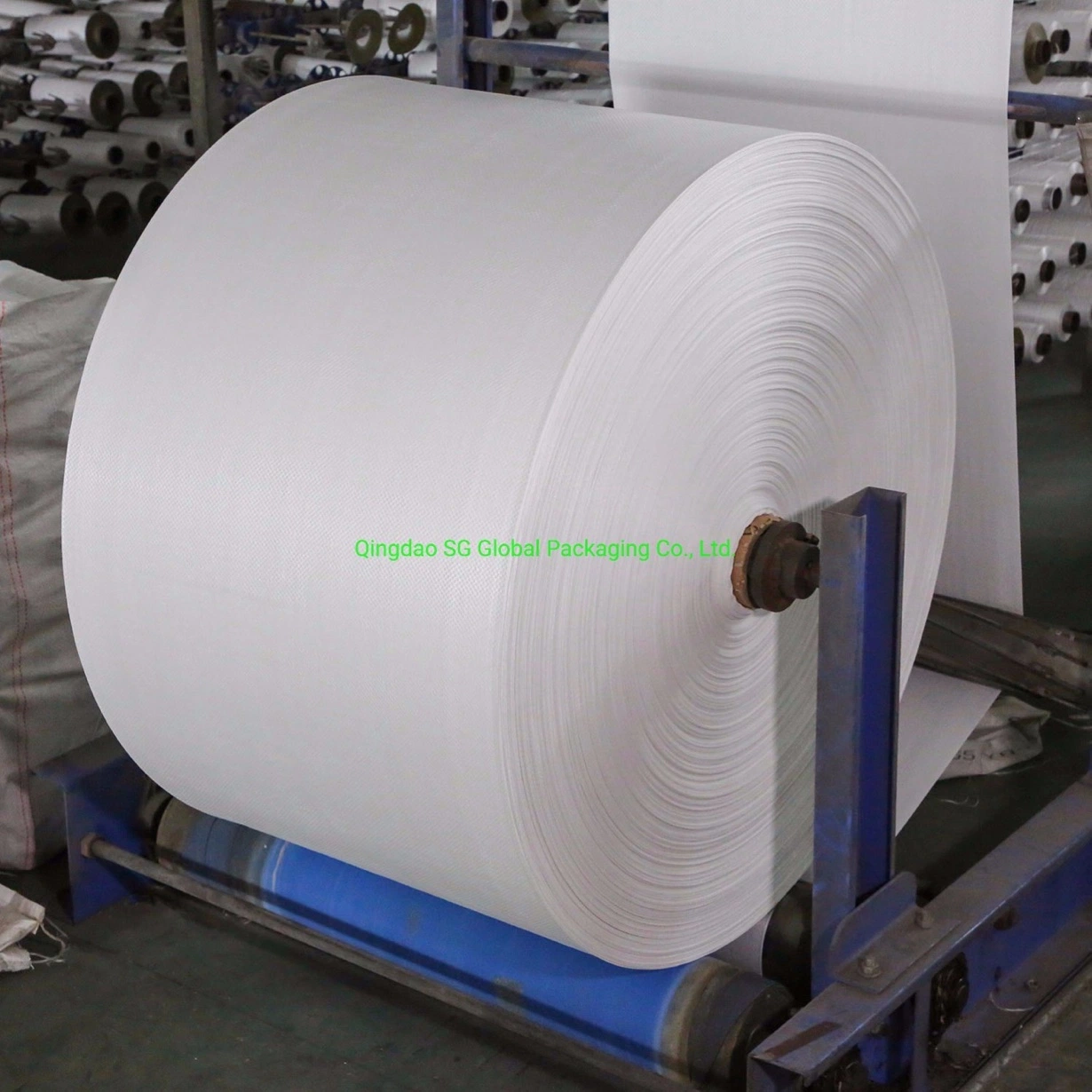 Grs SGS CE Approved Manufacturer 100% Virgin Polypropylene Laminated Coated Printed Waterproof Raffia Sacks Roll White Tubular PP Woven Fabric for Bags