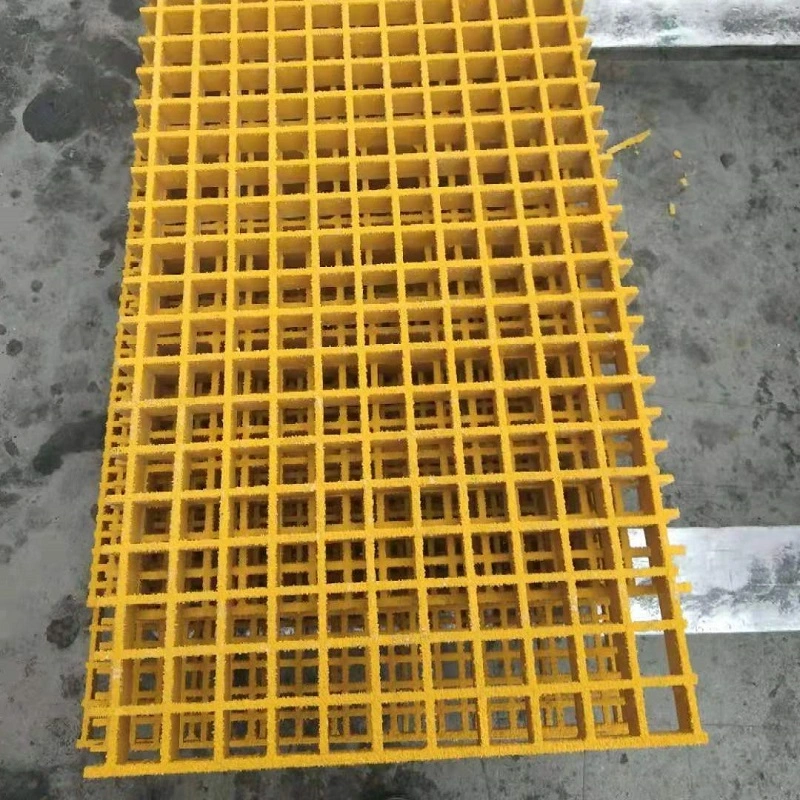 Fiberglass FRP Car Wash Trench Drain Grating FRP Drainage Grating Floor Panel Dss Grating