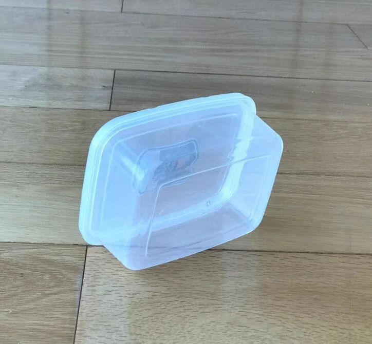 Rectangle 700ml conteneur en plastique au micro-ondes Boîte à lunch