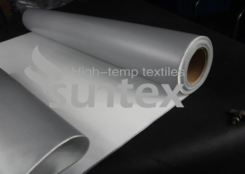 Silicone Fabric, Fireproof Material Coated with a Layer of Silicone for High Temperature Removable Jackets and Covers