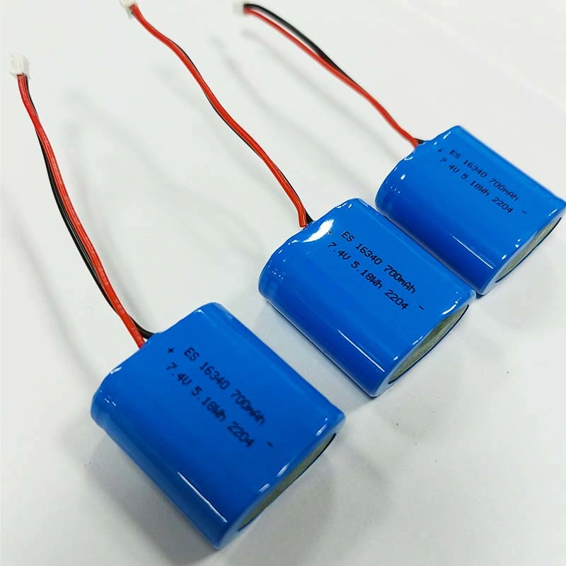 Lithium-Ionen-Akku mit 16340 2S 700mAh Li-Ionen-Zellen Paket