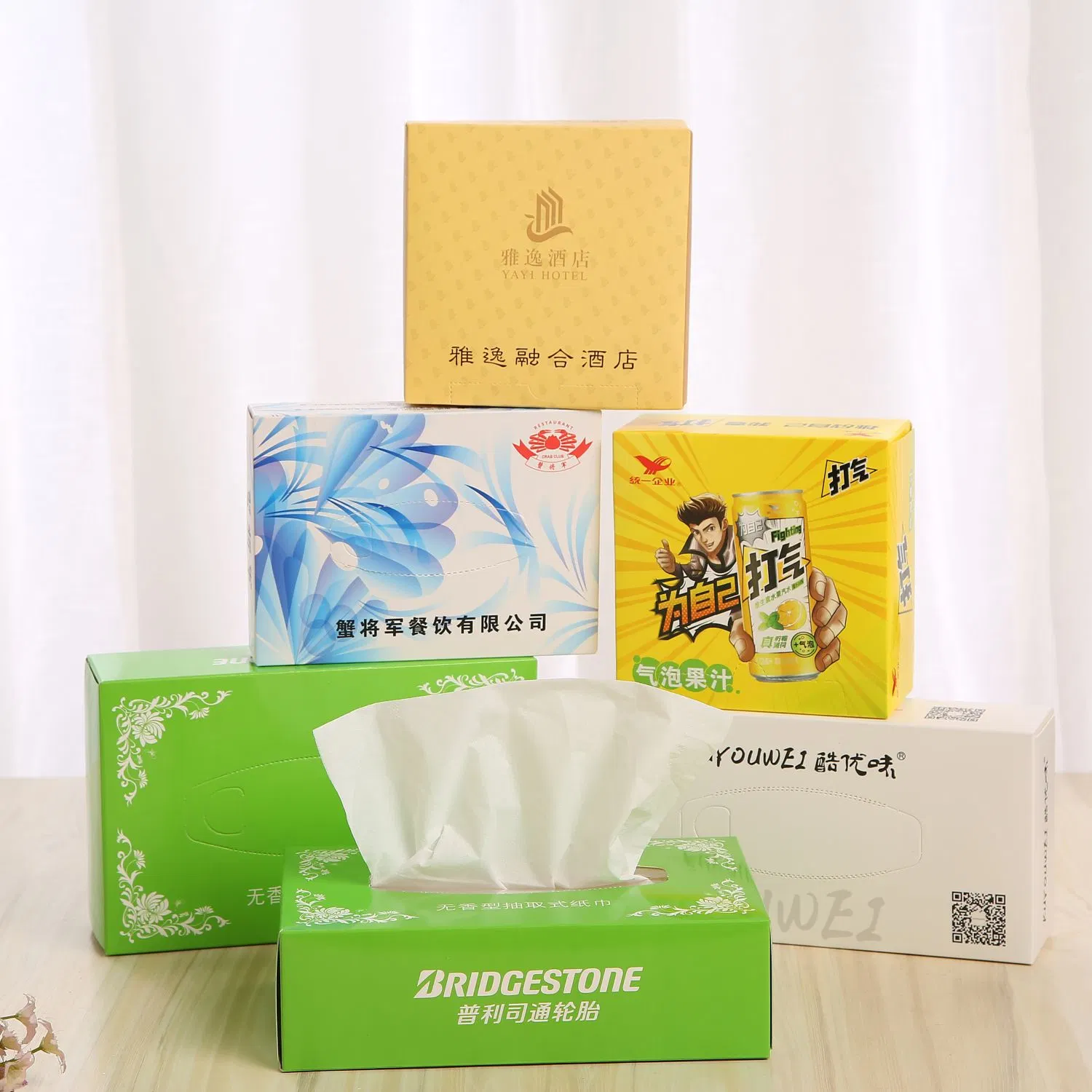 Bamboo Facial Paper White Soft Box Facial Tissue Paper Healthy Tissue