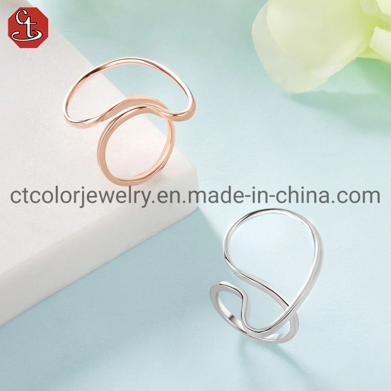 Fashion Jewelry Wholesale/Supplier 925 Sterling Silver Ring Plain Ring Women Accessories