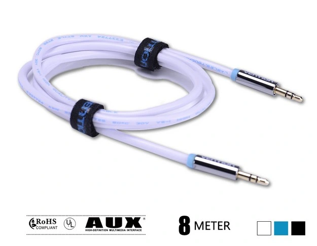 3.5mm Stereo Audio Car Auxiliary Aux Cable for Apple iPhone