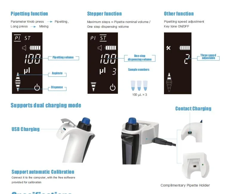 Top Quality Laboratory 100 мл Серологическая пипетка Регулируемая ветеринарная 1 мл Микроавтоматическая пластиковая пипетка